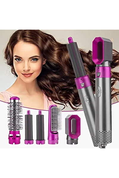 Twinkle Mart 5 In 1 Electric Hot Air Hair Dryer Brush - Styler, Curler & Straightener