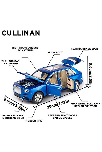 Toybox Alloy Diecast Metal Pullback Openable Doors Toy Car with Flashing Lights & Music For Kids