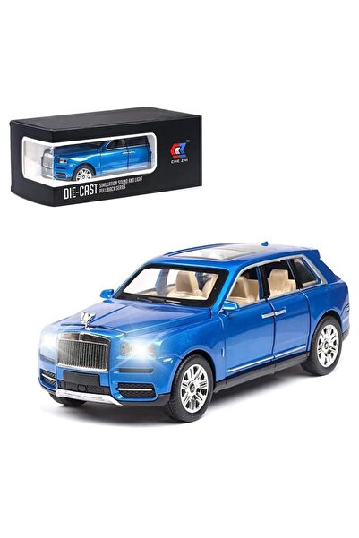 Toybox Alloy Diecast Metal Pullback Openable Doors Toy Car with Flashing Lights & Music For Kids