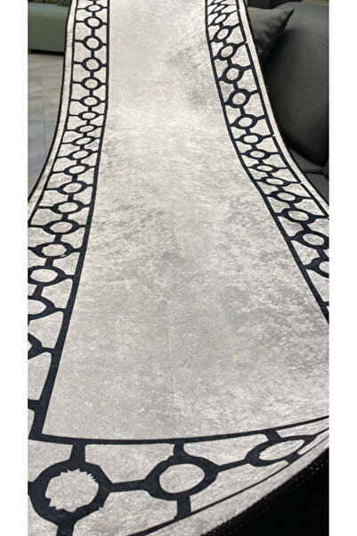 Asi Home Bague Ecru Hall Rug, 80 x 200 cm, Velvet/Polyester