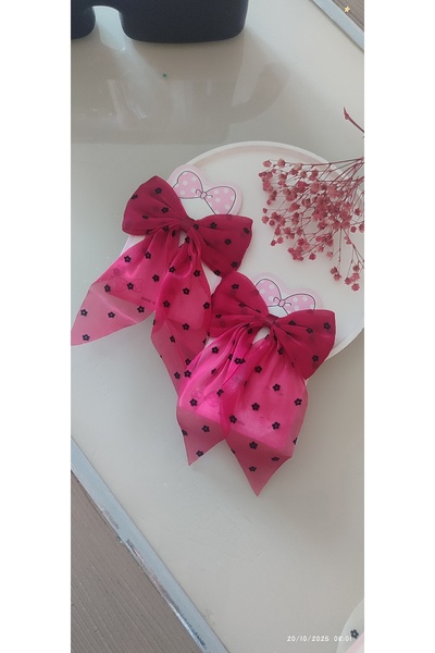 BESTTOYS Girl's Bow Hair Clip (Pack of 2)