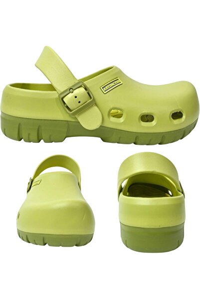 ARTIFACTUS LUXURY ARTIFACTUS GREEN DARK GREEN DUAL COLOR CLOG