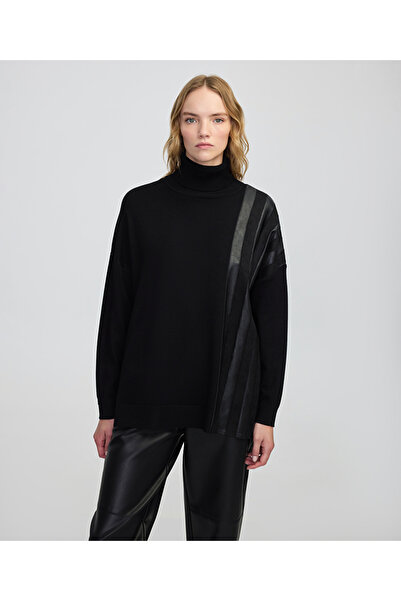 İpekyol Oversized D Knitwear with Contrasting Texture