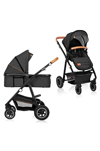 Lionelo Carucior 2 in 1, Lionelo, Amber, Cadru aluminiu, Cu landou intarit si...