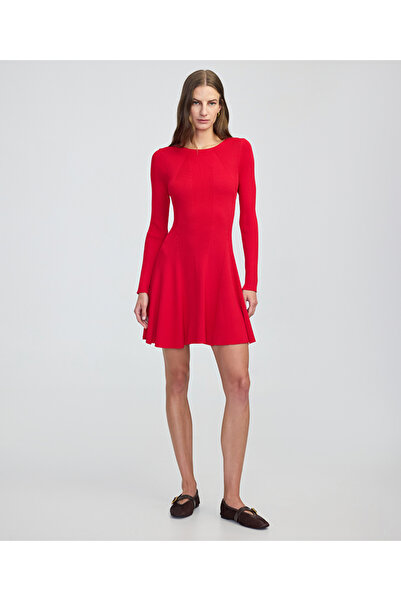 İpekyol Volanlı triko elbise