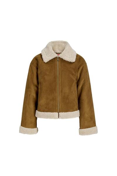 Jack & Jones Svea Aviator Women's Brown Jacket (12278930-Rub)