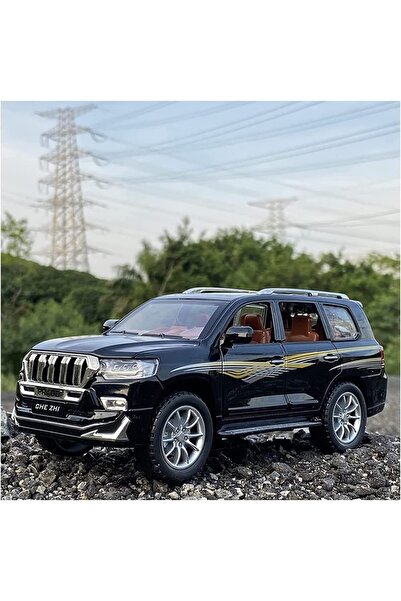 Toybox Toyota Prado Model Car, Zinc Alloy Pull Back Toy car with Sound and Light for Kids