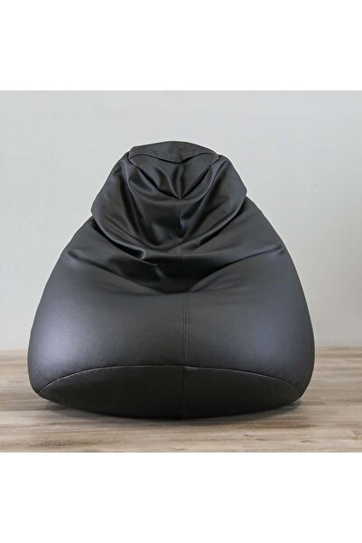 Danube Home Oxford Bean Bag - Black - 80x110 cm - Comfortable PVC Fabric Seating with 1 Year Warranty