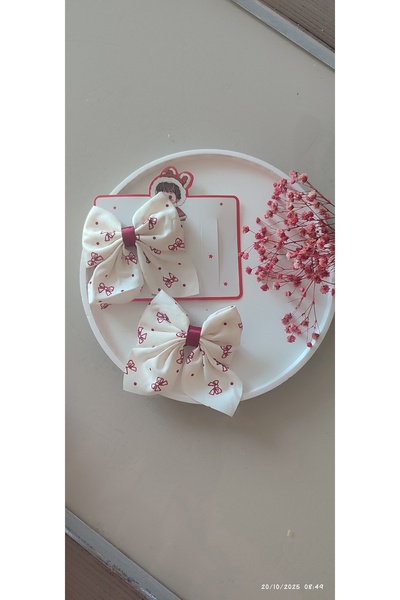 BESTTOYS Girl's Bow Hair Clip Double Pack