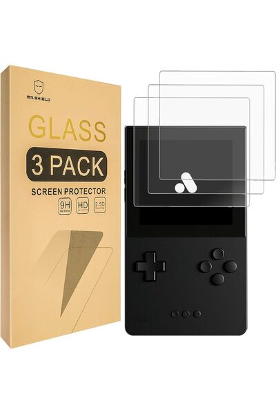 Mr.Shield [عبوة من 3 قطع] واقي شاشة لجهاز الجيب التناظري (زجاج مقسّى، زجاج يا...