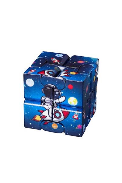 OEM Cub Infinity, ABS, Anti-stres, 4x4x4 cm, Albastru