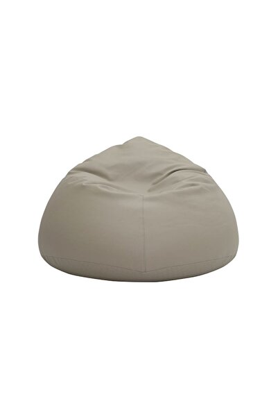 Danube Home Oxford XXL Bean Bag Chair - Beige PVC Fabric, Foam Filling, 2-Year Warranty