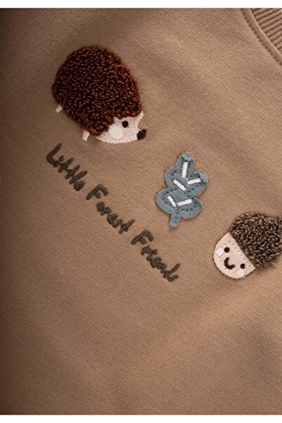 Cigit Sweatshirt Set 1-5 Years Old K Mustard