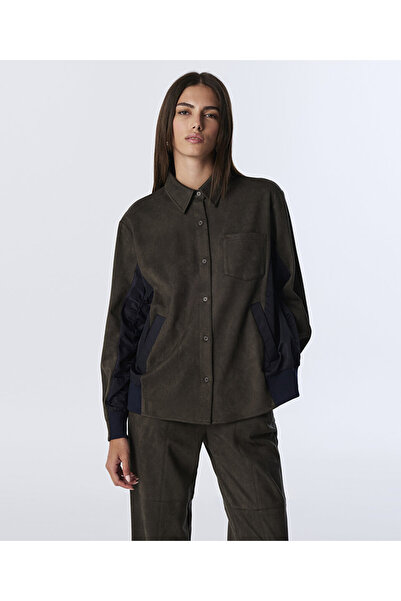 Twist Fabric Mix Shirt