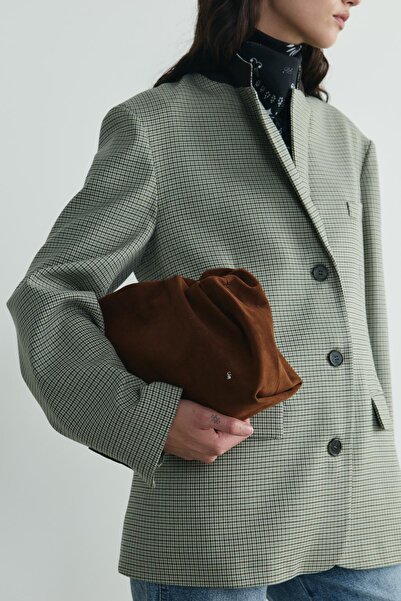 Suud Collection Green Julie Plaid Blazer Jacket