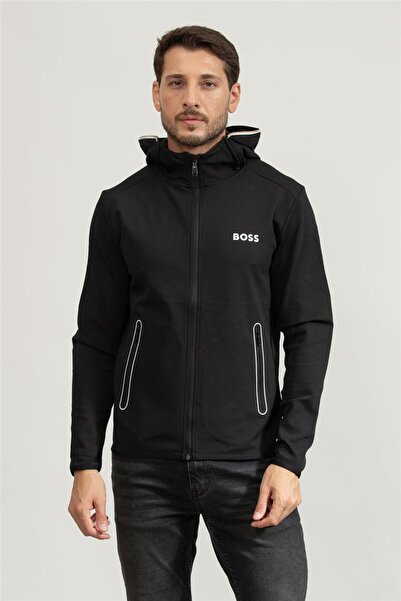 BOSS Erkek Fermuarlı Sweatshirt