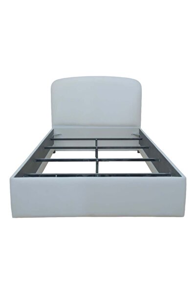 Danube Home Reena 120x200 Upholstered Single Bed - Beige Fabric, Engineered Wood, 2-Year Warranty, Turkey