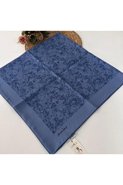 HAREM SCARF Φουλάρι Harem Gold Silvia Indigo VHC1003