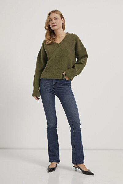 Arma Life Armalife 4758 v neck soft basic women's sweater