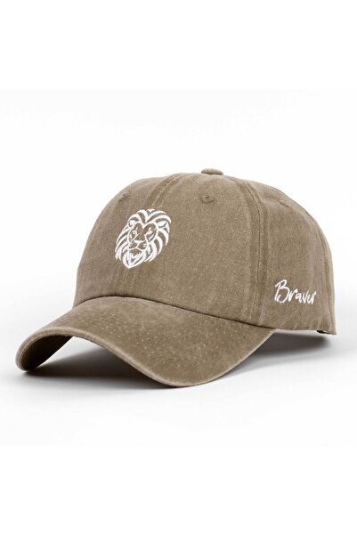 Braver Collection Aslan Nakışlı Yıkamalı Şapka