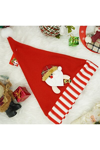 Flippy Santa hat, Flippy, with Santa Claus ornament, red, universal size, textile material