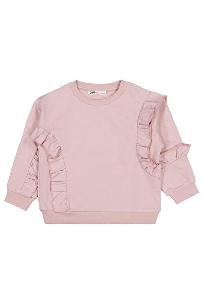 Civil Girls Fırfırlı 2-5 Yaş Sweatshirt - Pembe 2-3 Yaş