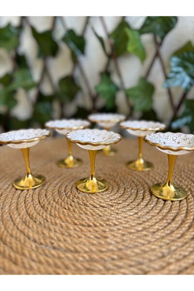 GÜRCÜGLASS Dantel Model AYAKLI LOKUMLUK 7 CM ÇAPINDA.