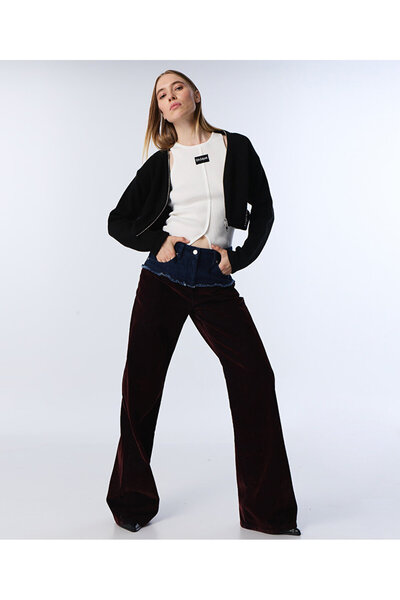 Twist COLORBLOCK WIDE LEG JEAN PANTOLON
