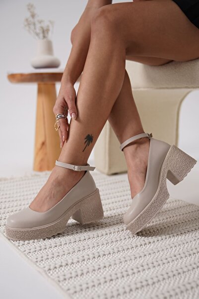 TRENDELLA Marla Women's Beige Ankle Helmet Casual Shoes