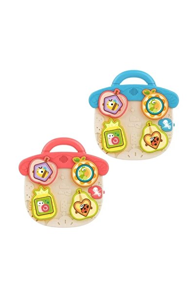 Smart Vibe Baby BusyBoard Interactive Panel - Educational Sound & Light Center, Shapes & Colors, 6+ months, Blu