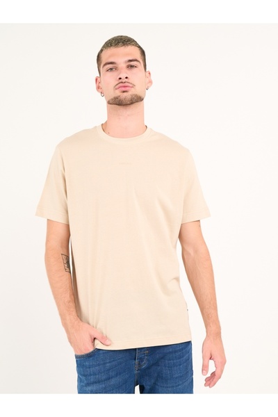 Kenvelo Men's short-sleeved solid color T-shirt