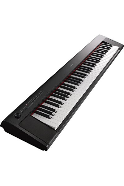 Yamaha لوحة مفاتيح محمولة رفيعة NP-32 Piaggero، باللون الأسود