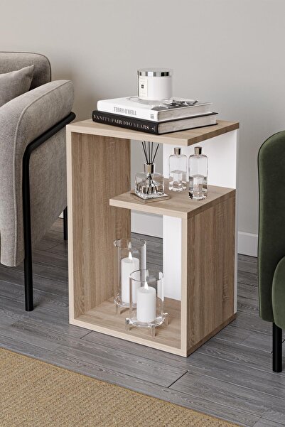 Hofga Simav Yan Sehpa Servis Sehpası Zigon Sehpa Koltuk Sehpası