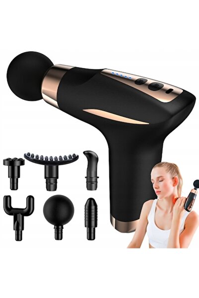 verk group Aparat de Masaj Profesional – 6 Capete, Încălzire, Negru