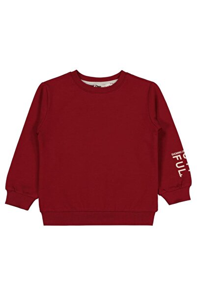 Civil Girls Basic 2-5 Years Old Sweatshirt - Burgundy 3-4 Years Old