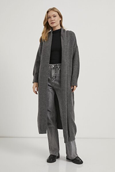 Arma Life Armalife 1193 Shawl Collar Long Knitwear Women Cardigan