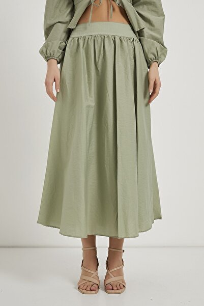 Arma Life Armalife 6039 so Zippered Pleated Premium Midi Women's Skirt