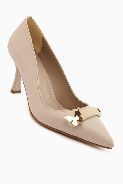 Limoya Misa Beige Buckle Women's Stiletto