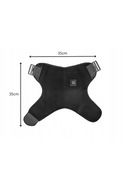 verk group Heated shoulder/arm band, Verk Group, 3 heating levels, USB-C, black, 35x35cm, complete set