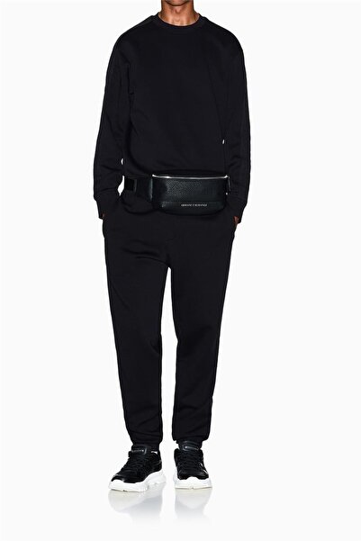 Armani Exchange Logo Stretch Cotton Regular Fit Crew Neck Sweat Men's Sweat Xm001296 Af10818 Uc