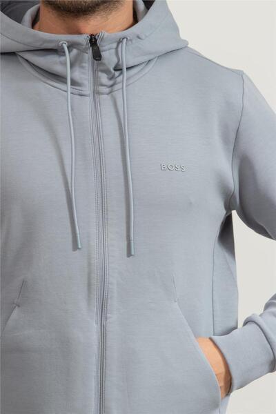 BOSS Erkek Fermuarlı Sweatshirt