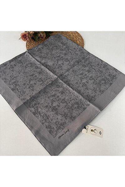 HAREM SCARF Φουλάρι Harem Gold Silvia Σκούρο Γκρι VHC1016