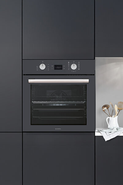 KUMTEL Digital Plus Antrasit Ankastre Fırın 15 Prog. B66-SF3(DDT)