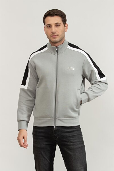 Armani Exchange Erkek Fermuarlı Sweatshirt