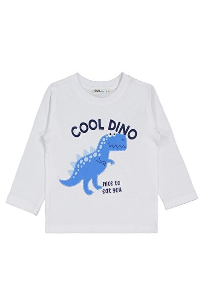 Civil Boys Cool Dino Baskılı 3'lü Set 2-4 Yaş Sweatshirt - Standart 3-4 Yaş