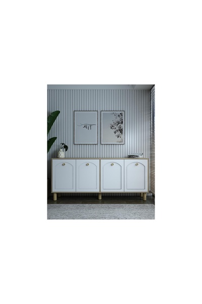 Vivense SİMPLECT BOHEM KONSOL, SAFİRMEŞE BEYAZ