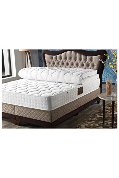 Vivense BEDCRAFT STARLINE PLUS FERMUARLI PEDLİ ULTRA FULL YAYLI TEK KİŞİLİK YATAK, 90X190