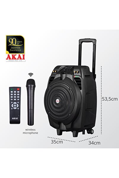 AKAI SS023A-X10 Portable Speaker, Black