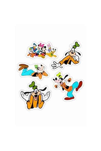 autostickere Set de 5 stickere decorative, Looney Tunes Goofy, 15 cm fiecare