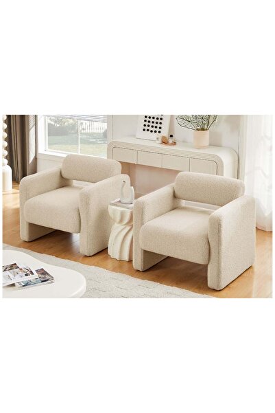 Vivense MONO İKİLİ BEJER SETİ, BEYAZ